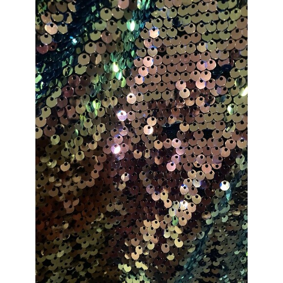 Sequin Gold party Romper Cami V Neck Size XS sleeveless - Picture 4 of 13